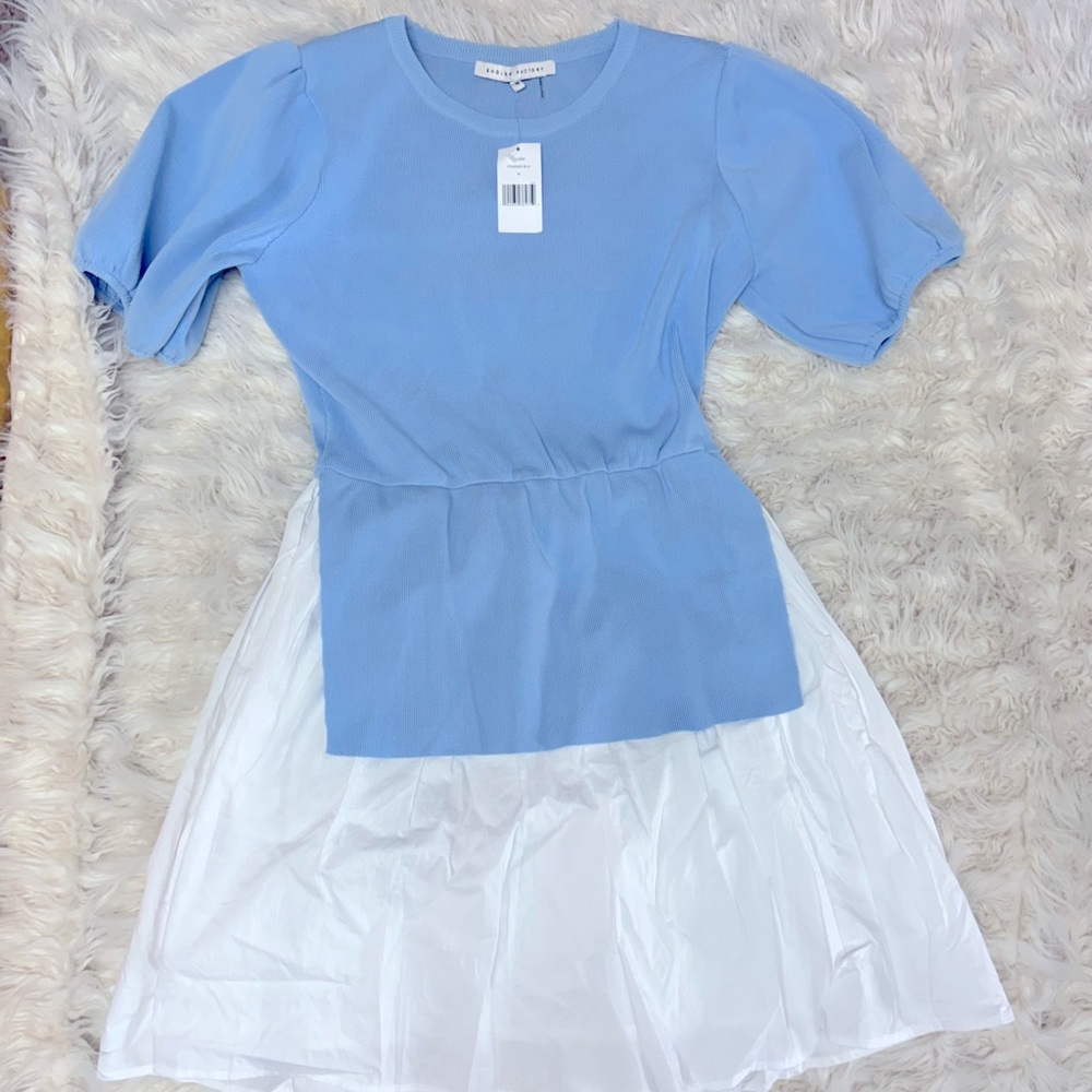 English Factory puff-sleeve Dress
